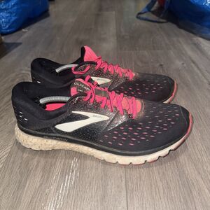 Brooks Glycerin 16 Shoes Womens 11 Narrow Black Pink Running Training Sneakers